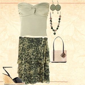 Vintage Silk Skirt